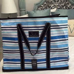 Scout Blue and Black Striped 4 Boys Bag XL Tote